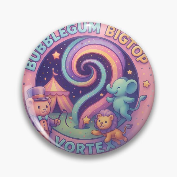 Item preview, Bubblgegum BigTop Vortex: Cute Circus Animals Artwork designed and sold by GummyShelf.