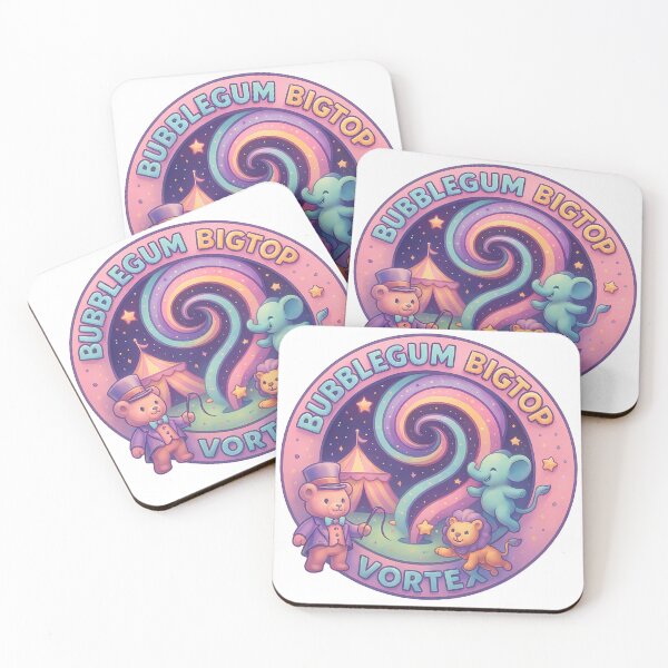 Item preview, Bubblgegum BigTop Vortex: Cute Circus Animals Artwork designed and sold by GummyShelf.