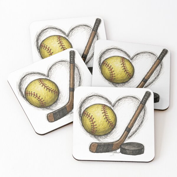 Item preview, Softball & Hockey Love designed and sold by Oops I'm Expressive.
