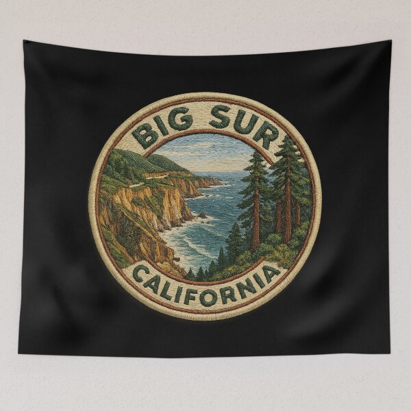 Item preview, Big Sur Majesty – Embroidered Escape Edition designed and sold by Girih.