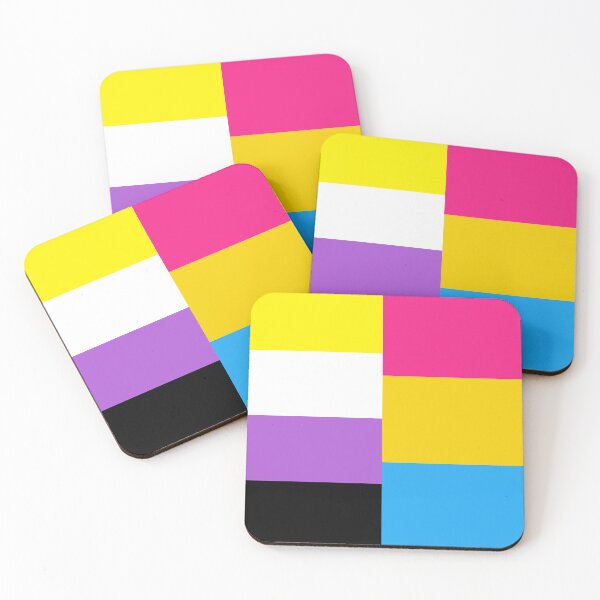 Item preview, Nonbinary Pansexual Dual Pride Flag designed and sold by Epic Love Designs.