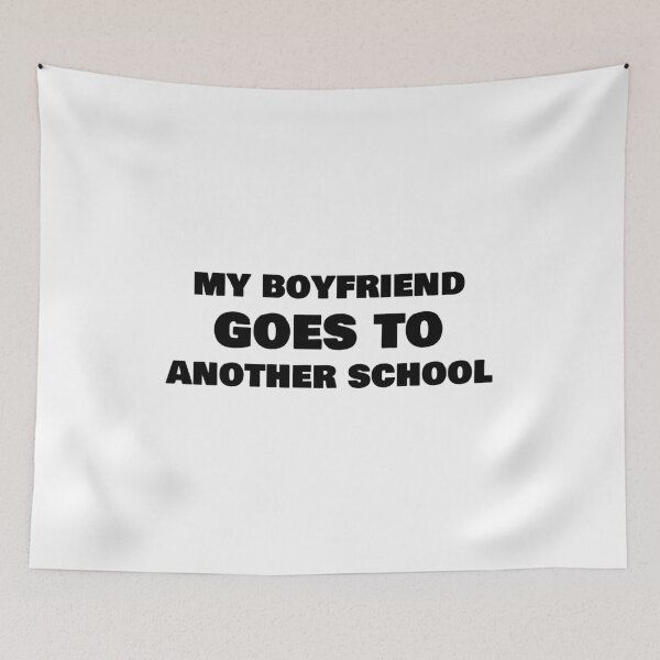 Item preview, My Boyfriend Goes to Another School – Funny Couple Matching Outfit designed and sold by EmeraldeaArt.