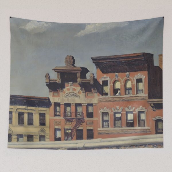 Aperçu de l'œuvre Depuis le pont de Williamsburg Edward Hopper créée et vendue par TeeARTHY.