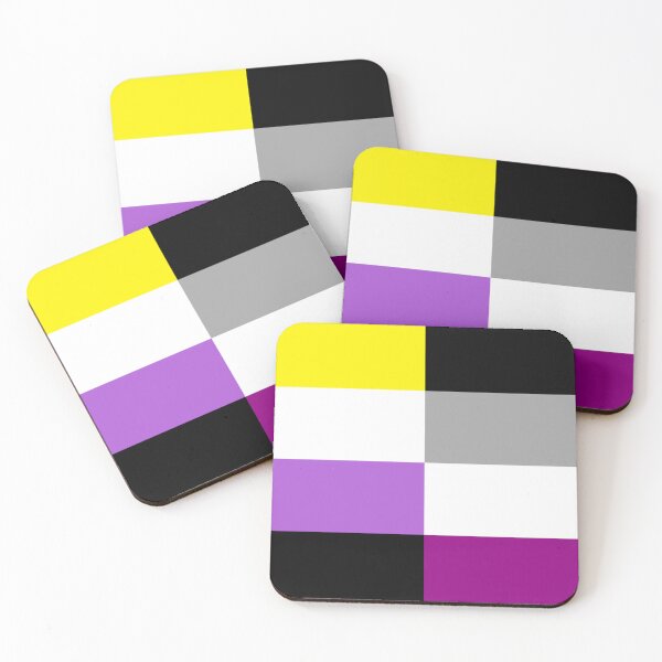 Item preview, Nonbinary Asexual Dual Pride Flag designed and sold by Epic Love Designs.