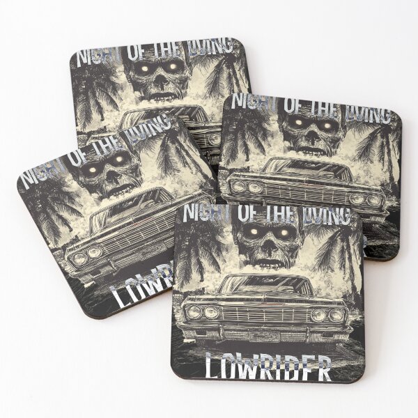 Artikelvorschau, Nacht des lebenden Lowriders – Horror Car Art Mashup entworfen und verkauft von Spearhead Ink.