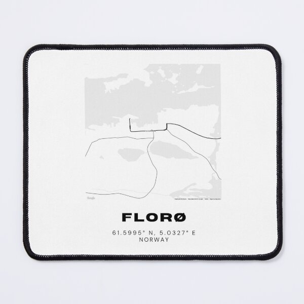 Item preview, Florø Norway Coastal Map | Modern Travel Wall Art designed and sold by RM-Journey.