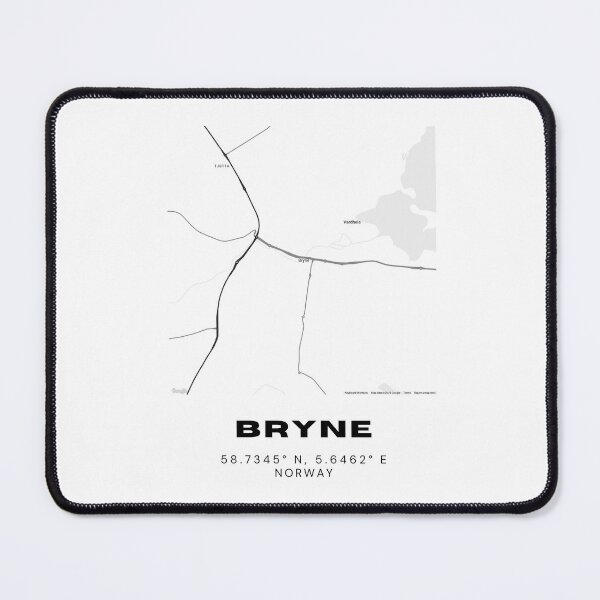 Item preview, Bryne Norway Map Poster | Modern Jæren Region Wall Art designed and sold by RM-Journey.