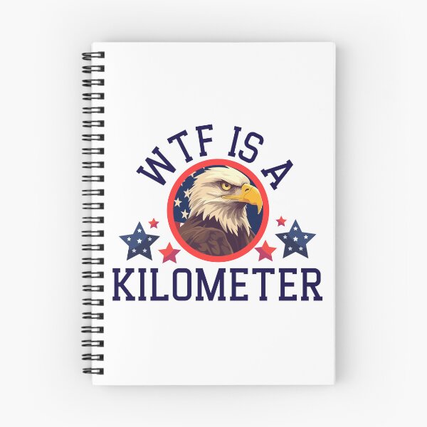 Item preview, Retro WTF Is A Kilometer Funny Patriotic American Eagle designed and sold by ZACK ART.