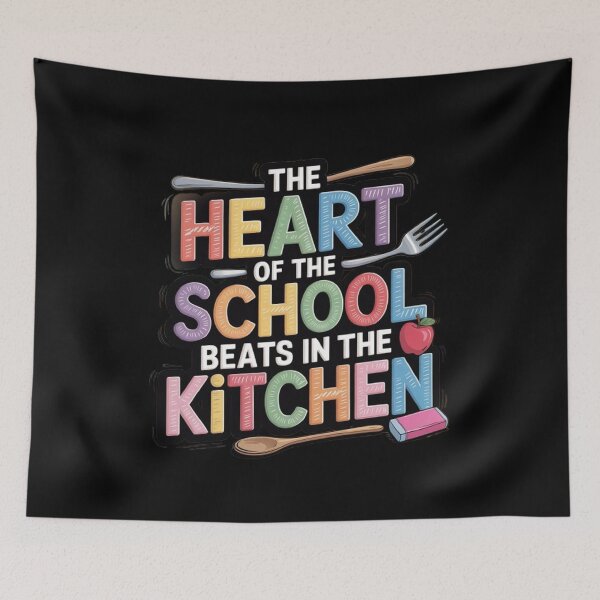 Item preview, The Heart Of The School Beats In The Kitchen Lunch Lady designed and sold by BHMARTS.
