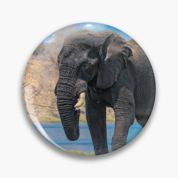 Item preview, Elephant Dust Bath, Painterly designed and sold by Kay Brewer.