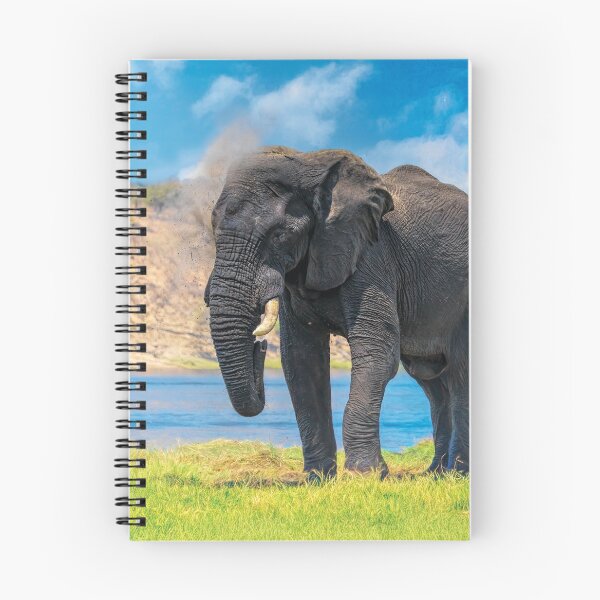 Item preview, Elephant Dust Bath, Painterly designed and sold by Kay Brewer.