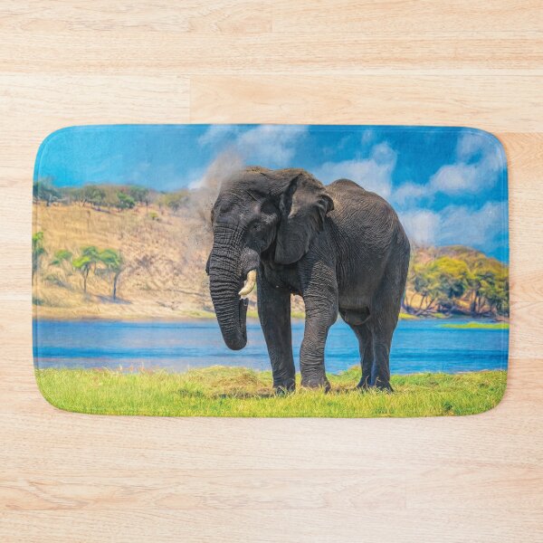 Item preview, Elephant Dust Bath, Painterly designed and sold by Kay Brewer.