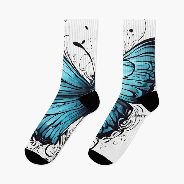 Item preview, Blue Monarch – Elegant Butterfly Ink Design designed and sold by Pixel-Up.