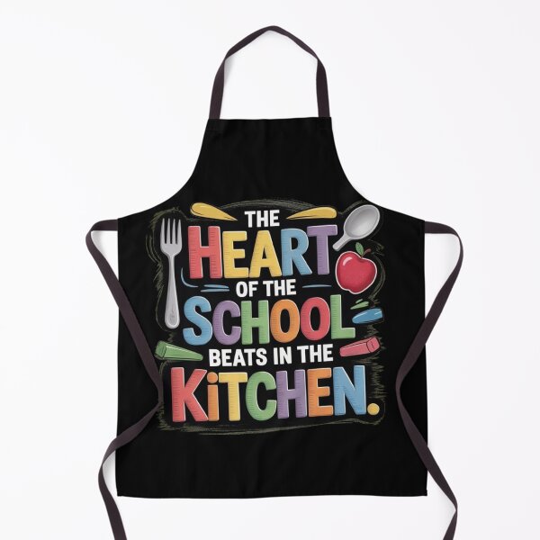 Item preview, The Heart Of The School Beats In The Kitchen Lunch Lady designed and sold by BHMARTS.