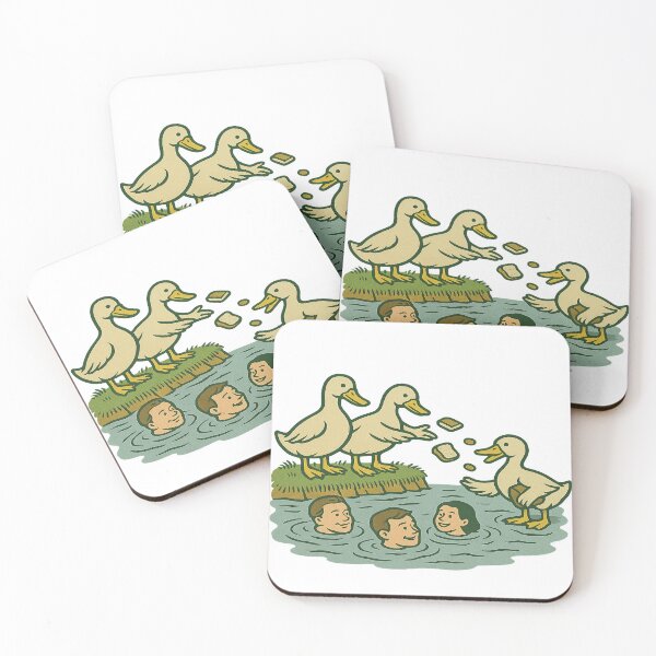 Item preview, "Ducks Feeding Humans – Flipped Pond Roles" designed and sold by Flipped World Society.