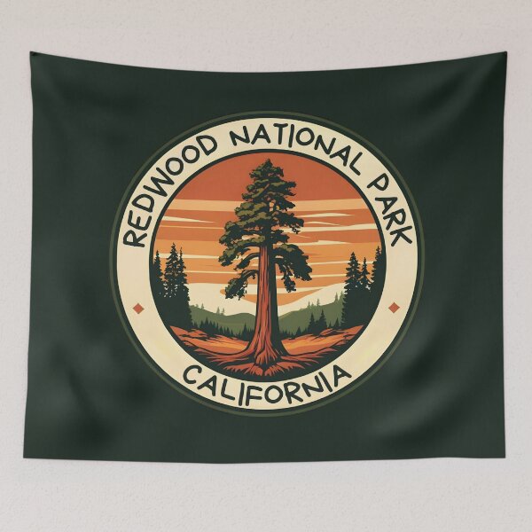 Item preview, Redwood National Park - California designed and sold by GoodOldVintage.