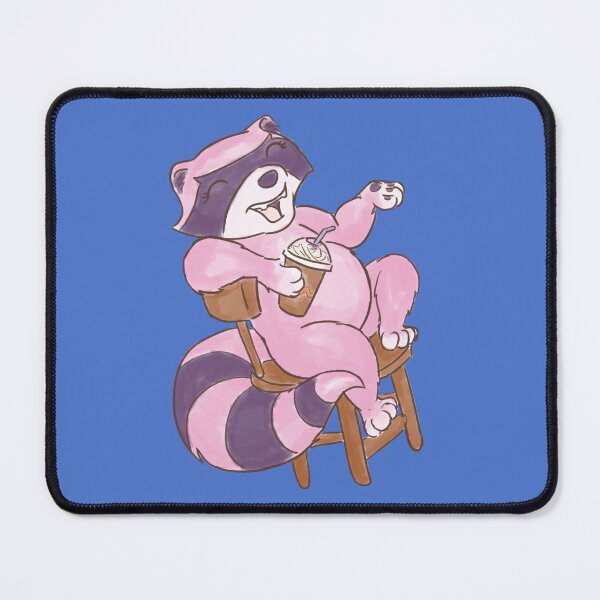 Item preview, Remmy Raccoon - Brunch Latte - Digital Hand-Drawn Illustration  designed and sold by SChristineBrink.