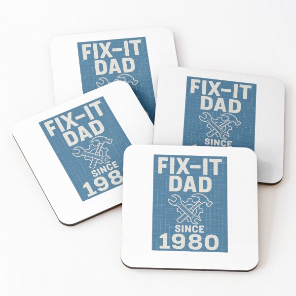 Item preview, Fix-It Dad Since 1980 Blueprint Tools Retro Handy Father designed and sold by duke818.
