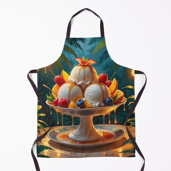 Item preview, Coconut Ice Cream Delight – Retro Thai Dessert Art designed and sold by Weeravatshop.