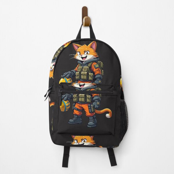 Item preview, Explosive Cat Commando | Cartoon Orange Cat in Tactical Gear Design designed and sold by GiftLore Studio.