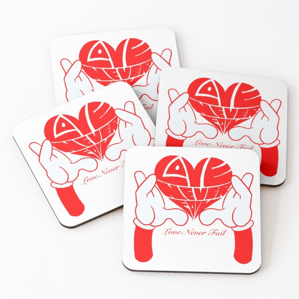 Item preview, Love Never Fails – Heart Calligram Red designed and sold by MilkaMillyBoo.