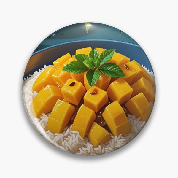 Item preview, Mango Sticky Rice – Thai Sweet Dessert Sticker designed and sold by Weeravatshop.