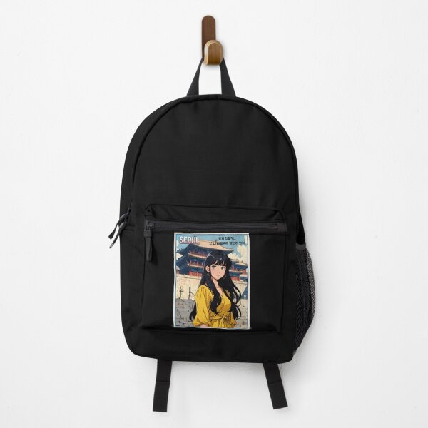 Item preview, Romantic Farewell in Seoul Korea – Retro Anime Travel Girl Love Quote designed and sold by Kawaii-Sky.
