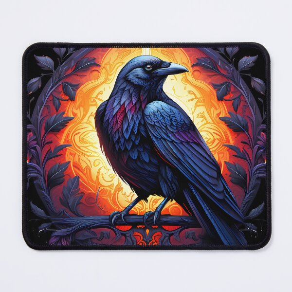 Item preview, Mystic Raven – Gothic Sunset Emblem Art designed and sold by Pixel-Up.