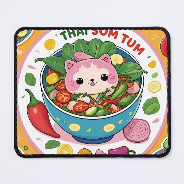 Item preview, Spicy Thai Som Tum Cute Papaya Salad Sticker designed and sold by Weeravatshop.