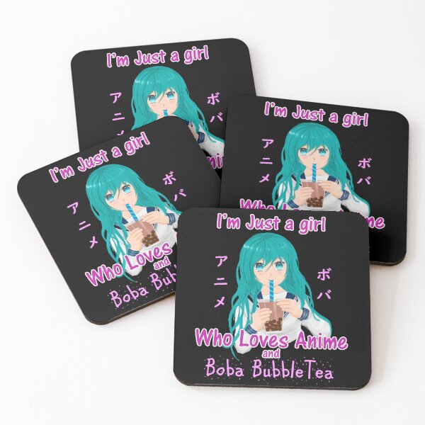 Item preview, Anime Girl Boba Bubble Tea gift for otaku teen girls and women designed and sold by KamiNari7.