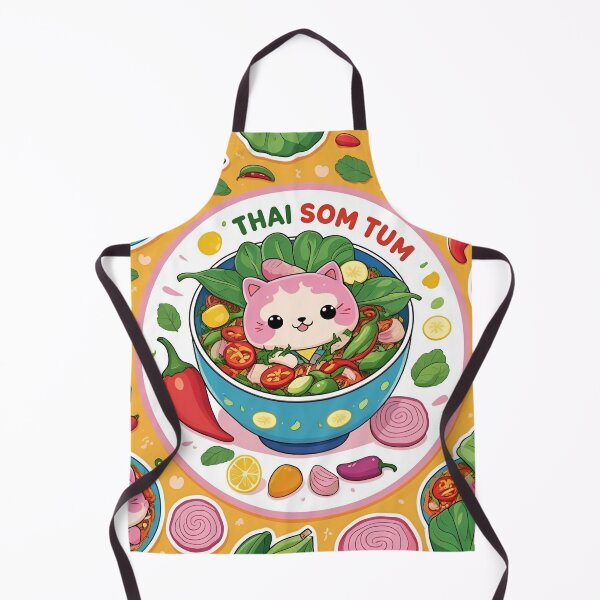 Item preview, Spicy Thai Som Tum Cute Papaya Salad Sticker designed and sold by Weeravatshop.