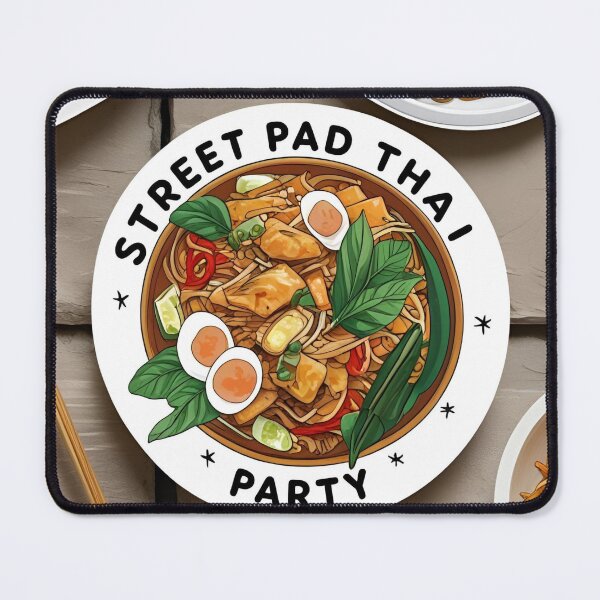 Item preview, Pad Thai Party – Cute Thai Street Food Sticker designed and sold by Weeravatshop.