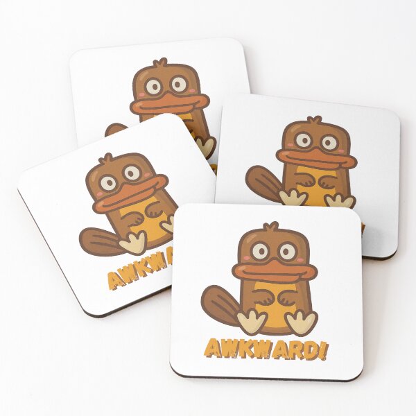 Item preview, Awkward Platypus – Funny Animal Expression Art designed and sold by CanSparkleArt.