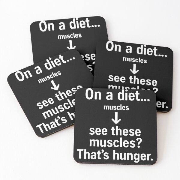 Item preview, On a diet... muscles see these muscles? That's hunger. designed and sold by Amelia Design.
