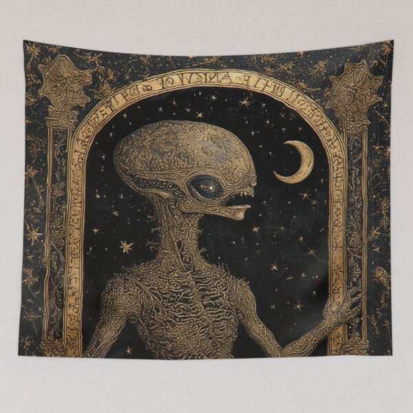 Item preview, ET Alien Ufo Art designed and sold by TheDarkWardrobe.