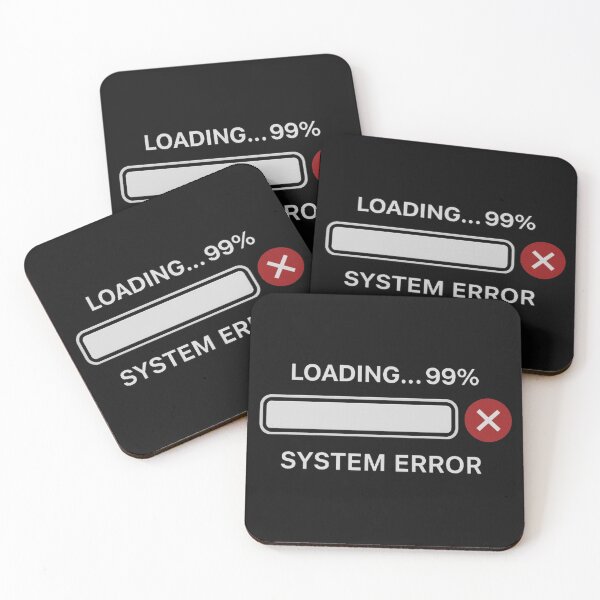 Item preview, Humorous Loading Bar System Error Design designed and sold by Amelia Design.