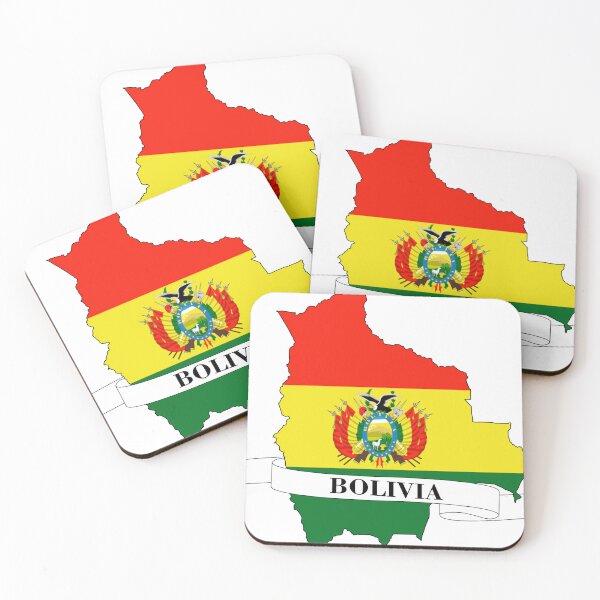 Item preview, Map of the flag of Bolivia designed and sold by visual adventures.