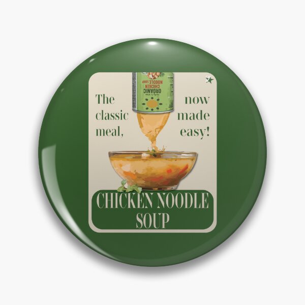 Item preview, Vintage Chicken Noodle Soup Ad designed and sold by zaveldesigns.