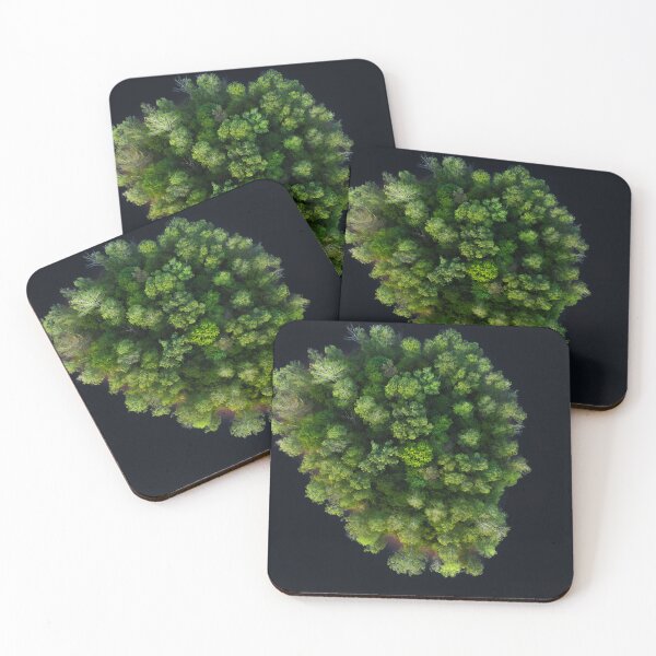 Item preview, Aerial View of a Forested Island Surrounded by Calm Water designed and sold by minstr3l.