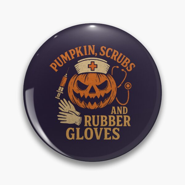 Item preview, Pumpkin, Scrubs And Rubber Gloves designed and sold by DemureArtsy.