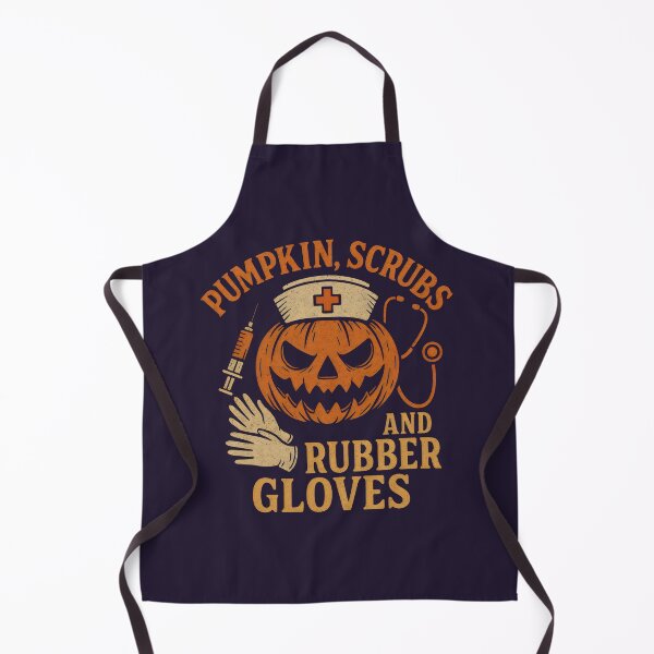 Item preview, Pumpkin, Scrubs And Rubber Gloves designed and sold by DemureArtsy.