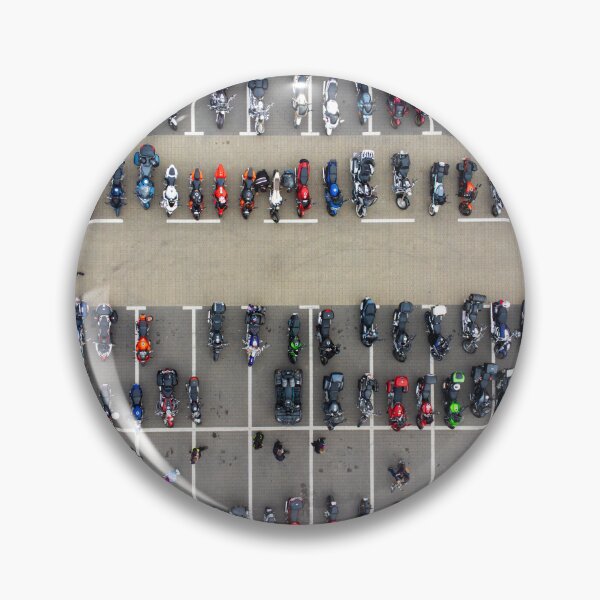 Item preview, Aerial View of a Motorcycle Parking Lot designed and sold by minstr3l.