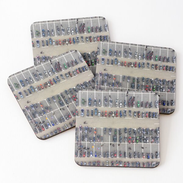 Item preview, Aerial View of a Motorcycle Parking Lot designed and sold by minstr3l.