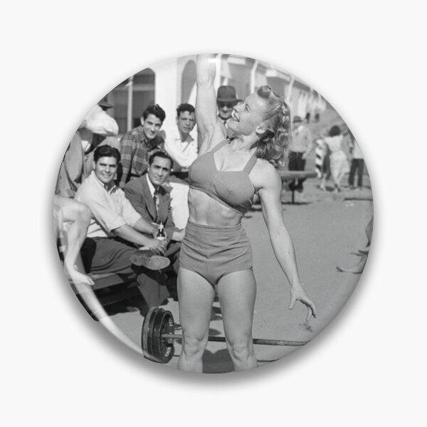 Item preview, Muscle Beach Badass Woman Lifting  designed and sold by TeeKid.
