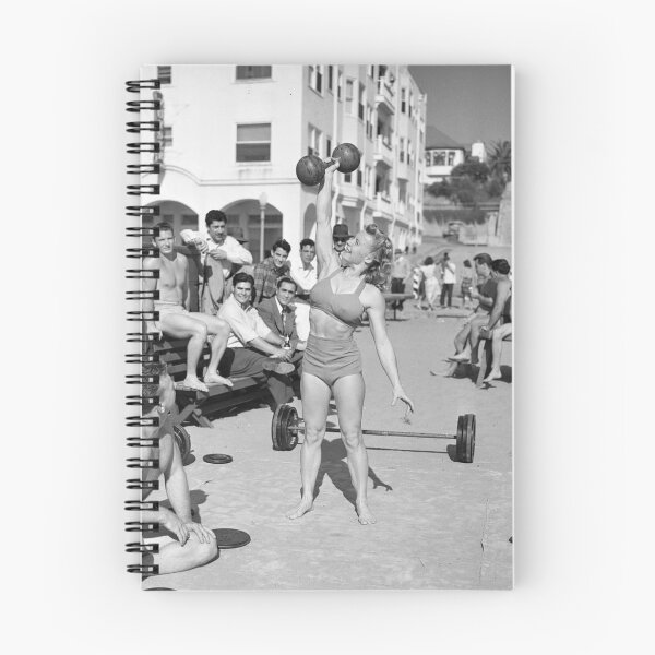 Item preview, Muscle Beach Badass Woman Lifting  designed and sold by TeeKid.