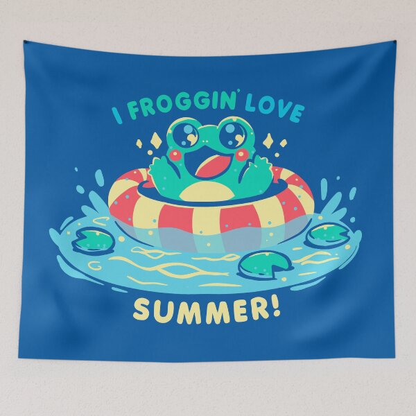 Item preview, I Froggin Love Summer designed and sold by TechraNova.