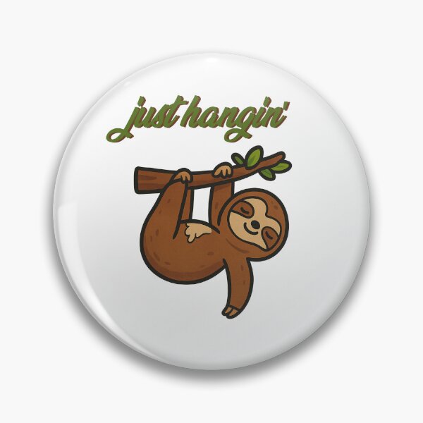 Item preview, Just Hangin' – Cute Sloth Cartoon Design designed and sold by CanSparkleArt.