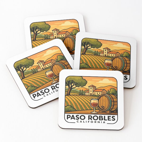 Item preview, Paso Robles, California - Golden Hills & Vineyards designed and sold by Myra365Art.