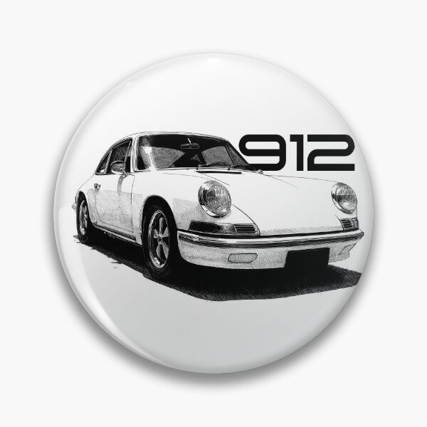 Item preview, Vintage 1075 Porsche 912 Illustration designed and sold by blackdogshop.