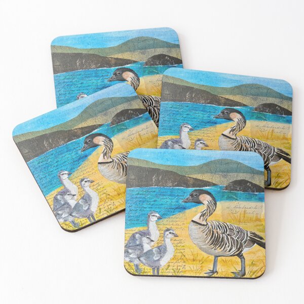 Artikelvorschau, Nene Gans mit Gänseküken entworfen und verkauft von Nora Miller Art.